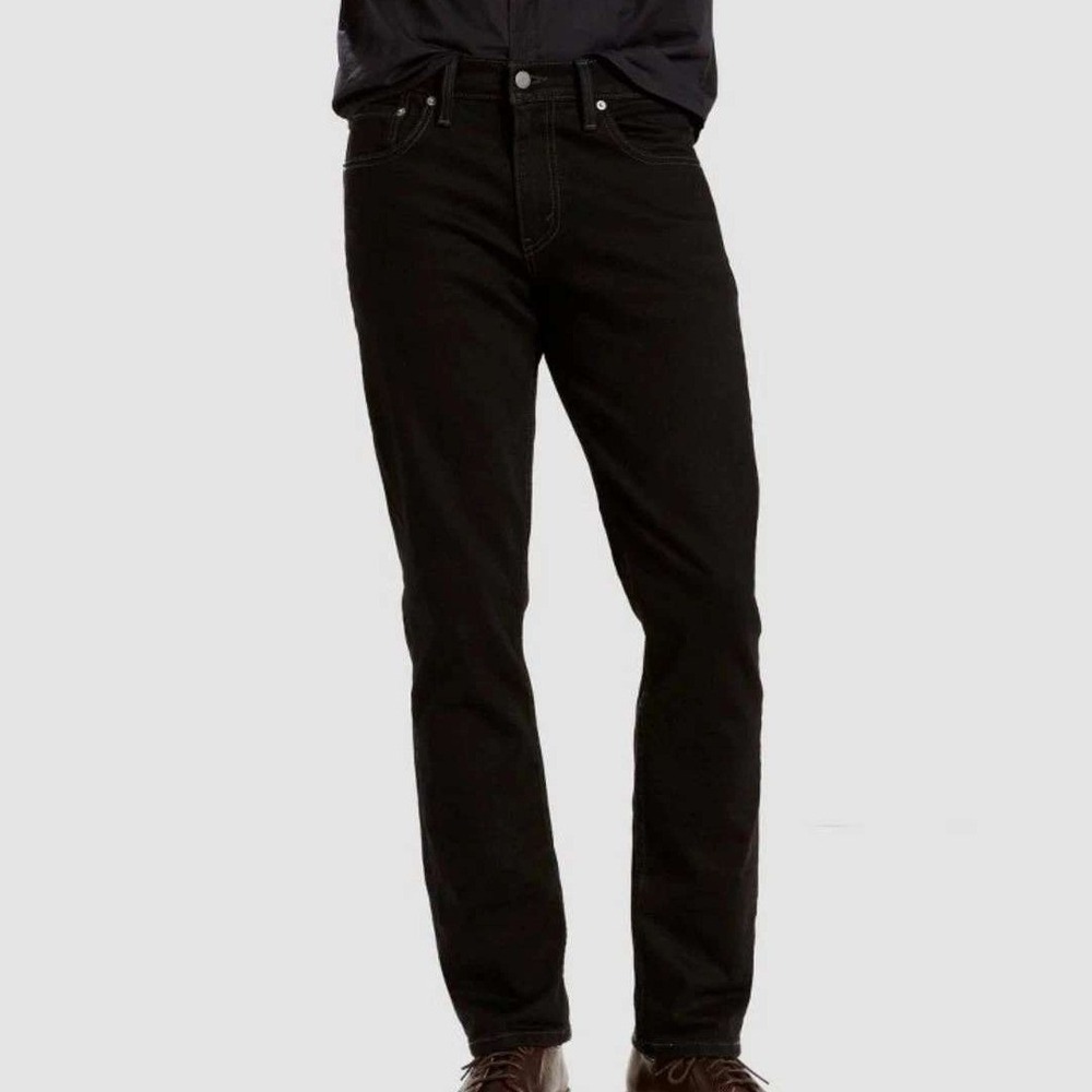 NWT Levi's 505 Regular Straight Men;s 32x30 Black Cotton Stretch Jeans